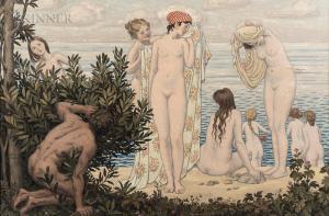 BURROUGHS Bryson 1869-1934,The Bathers,1913,Skinner US 2020-01-23