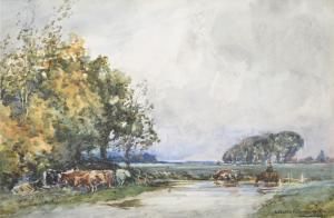 BURROUGHS FOWLER Walter John 1861-1930,Driving the Herd,Peter Wilson GB 2018-11-21