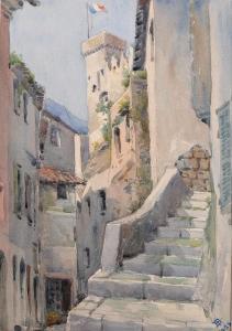 Burrows Lone 1906-1920,Roquebrune, Cote D'Azure,1925,John Nicholson GB 2017-08-02
