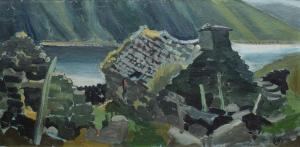 BURROWS Roy 1922-2010,Hafod by Llyn Cowlyd,1970,Peter Wilson GB 2019-11-20