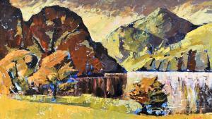 BURROWS Roy 1922-2010,Snowdonia lake scene,Rogers Jones & Co GB 2017-05-13