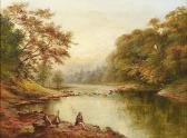 BURROWS S,On the Dee at Llangollen, North Wales,19th century,Rowley Fine Art Auctioneers 2017-09-05