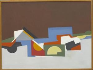 BURSTROM Curt 1920-1964,Geometrisk komposition,1958,Uppsala Auction SE 2013-03-05