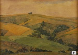 BURT Murrell A,Rolling fields,1961,Bellmans Fine Art Auctioneers GB 2023-01-17