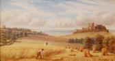 BURT Revell N,Bamburgh Castle, Northumberland,1887,Fieldings Auctioneers Limited 2013-07-27