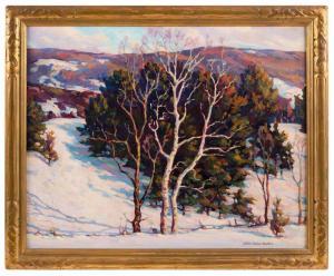 BURTON Arthur Gibbes 1883-1969,Sunset winter landscape,Eldred's US 2022-04-08