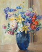 BURTON Irene 1900-1900,Still life of spring flowers in a vase,Bonhams GB 2004-06-15