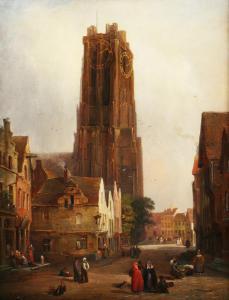 BURTON James,Rheims Street scene with Figures and Cathedral,Tooveys Auction GB 2023-09-06