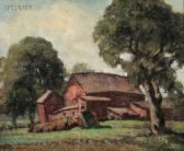 BURTON KEELER R 1886,Landscape with Barn,Skinner US 2012-05-18