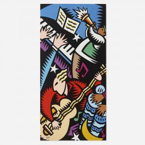 BURTON Morris 1964,Music,1998,Los Angeles Modern Auctions US 2024-04-24