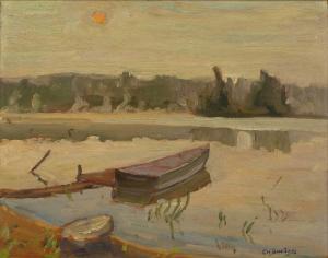 BURTON Ralph Wallace 1905-1983,Sunrise, River Madawaska,Mallams GB 2024-03-27