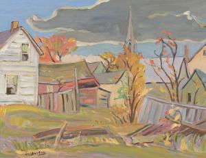 BURTON Ralph Wallace 1905-1983,Village of Mountain, Ont,1966,Heffel CA 2024-02-29