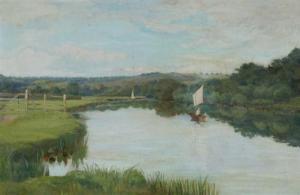 BURTON,SAILBOATS ON POND,Sloans & Kenyon US 2013-06-14