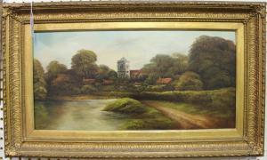 BURTON,View of a Village,Tooveys Auction GB 2017-01-25