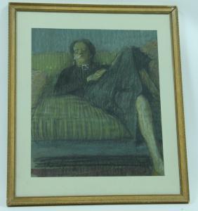 BURY Morley 1919-1999,Girl Sleeping on a Sofa,1957,Simon Chorley Art & Antiques GB 2013-10-28