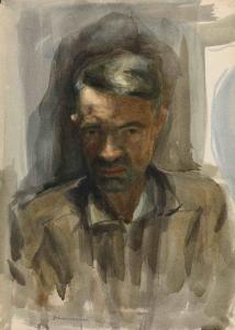 BURYKIN ALEXANDER 1901-1990,Self-Portrait and,MacDougall's GB 2011-06-08