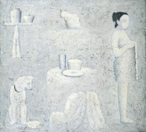 BUSAMARO Moungthai 1960,Woman with pets in an interior,Christie's GB 2008-11-30