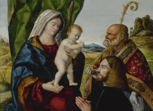 BUSATI Luca Antonio,Saint ThomasMADONNA AND CHILD WITH SAINT NICHOLAS ,Sotheby's 2019-01-31