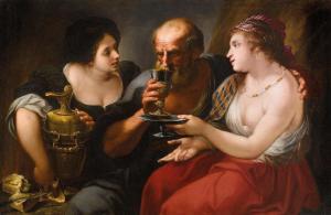 BUSCA Antonio 1625-1686,Lot and his Daughters,Palais Dorotheum AT 2014-04-09
