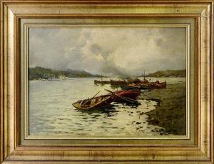 BUSCAGLIONE Giuseppe 1868-1928,Vecchie barche in riposo,Meeting Art IT 2017-10-24