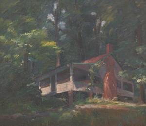 BUSCH ALSEN Hans 1900-1990,Cabin in the woods,Aspire Auction US 2017-04-08