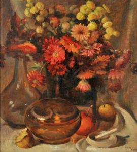 BUSCH ALSEN Hans 1900-1990,Still Life with Flowers and Fruit,Gray's Auctioneers US 2011-09-27