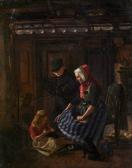 BUSCH Johan Frederik 1825-1883,Family in a cottage interior,1852,Rosebery's GB 2020-03-25