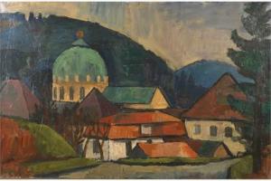 BUSCH Wilhelm Martin 1908-1987,Ansicht St. Blasien,Mehlis DE 2015-11-19