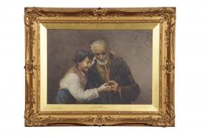 BUSCIOLANO Vincenzo 1851-1926,'A Lending Hand',1919,Keys GB 2021-09-01