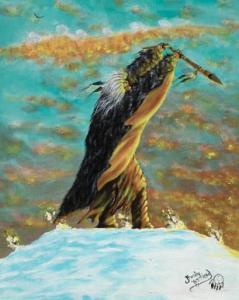 BUSHYHEAD JEROME 1929-2000,Untitled (Spirit Offering),1985,Santa Fe Art Auction US 2022-02-05