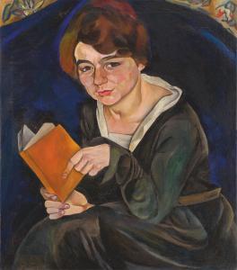 BUSSE Lilja 1897-1958,Reading woman,1925,Villa Grisebach DE 2021-12-03