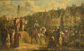BUSSEY Reuben 1818-1893,A Royal Proclamation, At The Old Malt Cross, Great,1879,Neales GB 2007-04-27