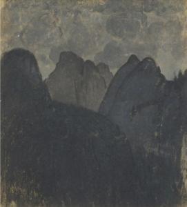 BUSSY Simon Albert 1869-1954,Gothic Mountains,Rosebery's GB 2019-02-12