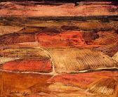 BUSTAMANTE Pedro Marcos 1921-2001,paisaje de tierras de labranza,Appolo ES 2005-12-20