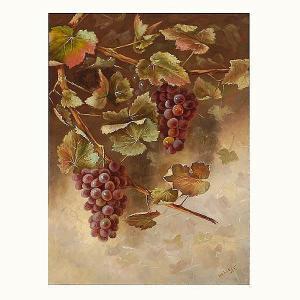 BUTEAU HELEN ANN 1834-1919,Still Life with Grapes,1889,Auctions by the Bay US 2013-06-07
