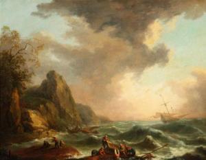 BUTENSKY Jules Leon 1871,Shipwreck on the Coast,Weschler's US 2013-12-06