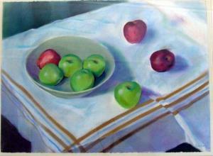 BUTLER Alex 1970-1979,Still Life with Green Apples,20th Century,Theodore Bruce AU 2017-07-30