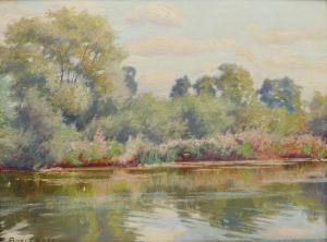 BUTLER Charles Ernest 1864-1933,River Scene,1929,David Duggleby Limited GB 2021-07-03