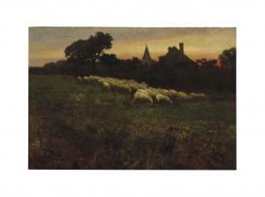 BUTLER CLARENCE LA VERNE 1850-1925,Landscape with sheep,Christie's GB 2014-10-06