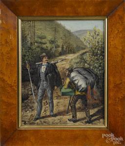 BUTLER Geo,Two men on a mountain trail,Pook & Pook US 2015-06-17