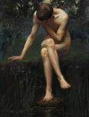 BUTLER George Edmund 1872-1936,Narcissus seated by a poolside,1900,Bonhams GB 2011-07-07