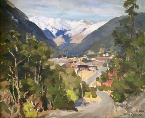 BUTLER Grace 1870-1962,Arthurs Pass from Wardens Hill,International Art Centre NZ 2018-08-14