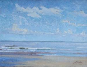 BUTLER H,A seascape on a calm day,1922,Mallams GB 2010-10-13