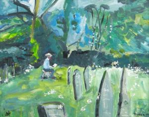 BUTLER H,Portrait of an artist in a churchyard,Burstow and Hewett GB 2013-05-01