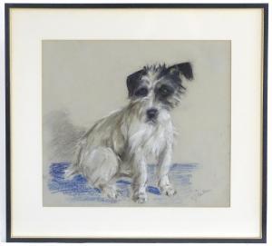 BUTLER HERMAN JOHN 1882,A portrait of a terrier dog,Claydon Auctioneers UK 2020-12-31