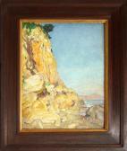 Butler Howard Russell 1856-1934,Conglomerate Coast in Sunlight,1907,Clars Auction Gallery 2010-02-07