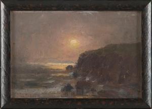 Butler Howard Russell 1856-1934,Sunset over a rocky coast,Eldred's US 2024-04-05