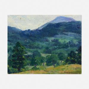 BUTLER Mary Cable 1865-1946,Wooded Hillside,Rago Arts and Auction Center US 2021-12-08