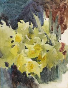 BUTLER Mildred Anne 1858-1941,DAFFODILS,Whyte's IE 2019-03-04