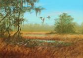 BUTLER Robert 1943-2014,Mallards Over Glades "Morning Whisper",1971,Burchard US 2018-05-20